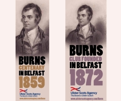 Burns banners for 1859 and 1872 by the Ulster Scots Agency