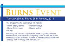 Burns Week Launched - Join us in Ballymoney, Omagh & Letterkenny picture