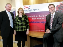 Minister for Culture, Arts and Leisure, Nelson McCausland officially launches Ulster-Scots Agency website picture
