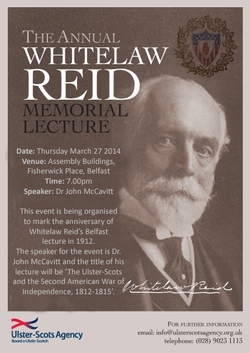 Annual Whitelaw Reid Memorial Lecture this Thursday picture