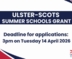 Ulster-Scots Summer Schools Grant